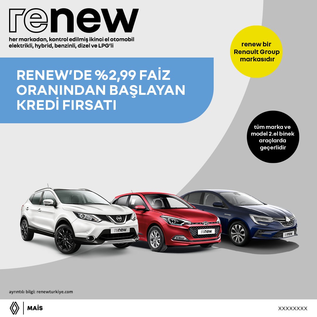 Renew şubat ikinci el 